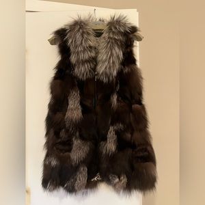 Fox fur vest